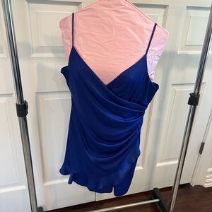 Aidan by Aidan Mattox Blue Mini Dress